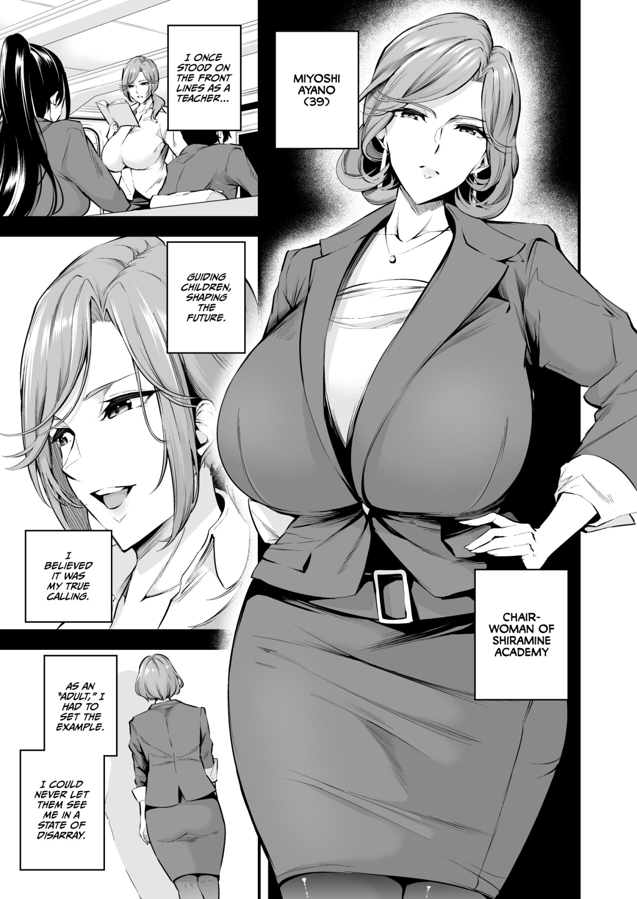 Hentai Manga Comic-The sow principal of Shiramine Academy-Chapter 2-2